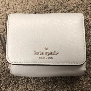 Kate Spade Powder Blue Tri-Fold Leather Wallet